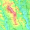 Mapa topográfico Swynnerton, altitude, relevo