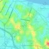 Mapa topográfico Coloninha, altitude, relevo