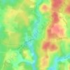 Mapa topográfico Étang du Moulinal, altitude, relevo