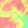 Mapa topográfico Tete, altitude, relevo