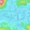 Mapa topográfico Centenário, altitude, relevo