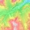 Mapa topográfico Claviere, altitude, relevo