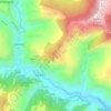 Mapa topográfico Darbang, altitude, relevo