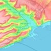 Mapa topográfico Dover, altitude, relevo