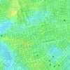Mapa topográfico Parquelândia, altitude, relevo