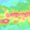 Mapa topográfico Allières, altitude, relevo