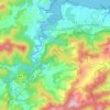 Mapa topográfico Barreiros, altitude, relevo