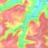 Mapa topográfico Haraucourt, altitude, relevo