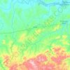 Mapa topográfico Butiá, altitude, relevo