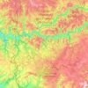 Mapa topográfico Réserve naturelle d'intérêt géologique du département du Lot, altitude, relevo