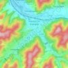Mapa topográfico Haslach, altitude, relevo