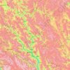 Mapa topográfico མཁར་རོ་ཆུས།་་ / 卡若区 / Karub, altitude, relevo