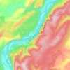 Mapa topográfico Лена, altitude, relevo