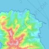 Mapa topográfico Rogliano, altitude, relevo