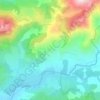 Mapa topográfico Arbellara, altitude, relevo