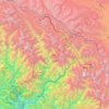 Mapa topográfico Dharchula, altitude, relevo