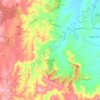 Mapa topográfico Mount Hunter, altitude, relevo