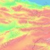 Mapa topográfico Naryn District, altitude, relevo