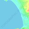 Mapa topográfico Laggan Bay, altitude, relevo