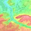 Mapa topográfico Treuzy-Levelay, altitude, relevo