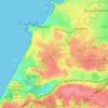 Mapa topográfico Biarritz, altitude, relevo