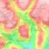 Mapa topográfico Santa Corona, altitude, relevo