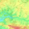 Mapa topográfico Pontigné, altitude, relevo