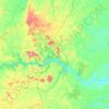 Mapa topográfico Itapebi, altitude, relevo