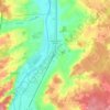 Mapa topográfico Dangé-Saint-Romain, altitude, relevo