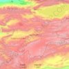 Mapa topográfico Naryn Region, altitude, relevo
