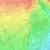 Mapa topográfico Biassono, altitude, relevo