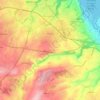 Mapa topográfico Trégueux, altitude, relevo