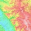 Mapa topográfico Issoudun-Létrieix, altitude, relevo