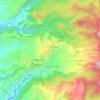 Mapa topográfico Le Morne-Vert, altitude, relevo