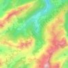 Mapa topográfico Le Reposoir, altitude, relevo