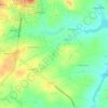 Mapa topográfico Portal da Serra, altitude, relevo
