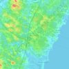 Mapa topográfico North Hampton, altitude, relevo