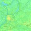 Mapa topográfico Doesburg, altitude, relevo
