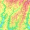 Mapa topográfico Chalais, altitude, relevo
