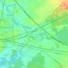 Mapa topográfico Athies-sous-Laon, altitude, relevo