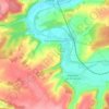 Mapa topográfico Pacy-sur-Armançon, altitude, relevo