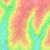 Mapa topográfico Froidestrées, altitude, relevo