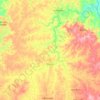 Mapa topográfico Barras, altitude, relevo