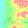 Mapa topográfico Tonopah, altitude, relevo