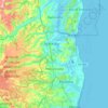 Mapa topográfico Abreu e Lima, altitude, relevo