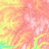 Mapa topográfico São João da Lagoa, altitude, relevo