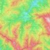 Mapa topográfico Pievepelago, altitude, relevo