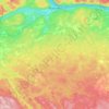 Mapa topográfico Papineau, altitude, relevo