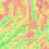 Mapa topográfico 德宏傣族景颇族自治州, altitude, relevo