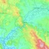 Mapa topográfico Narni, altitude, relevo